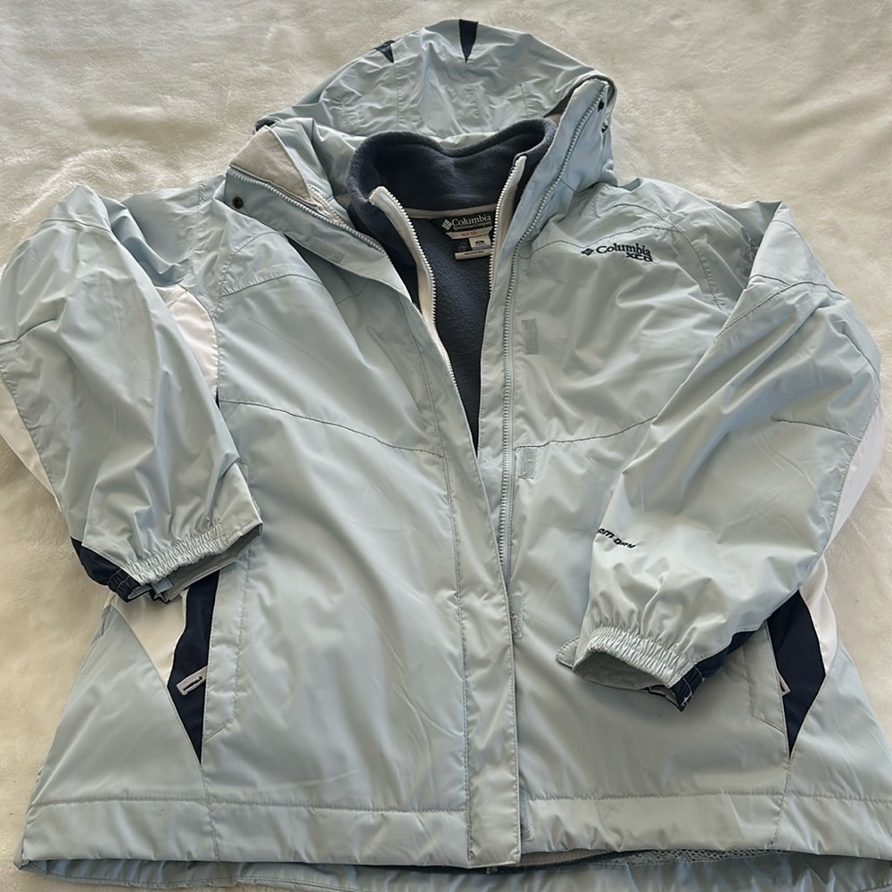 🎄Columbia blue/navy women’s XL coat💙